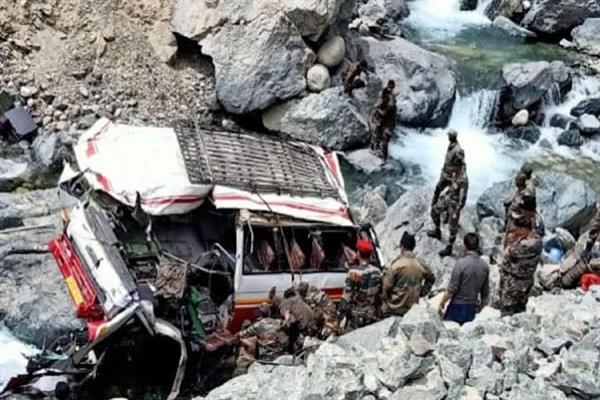 Seven Army Men Killed In Ladakh Road Accident