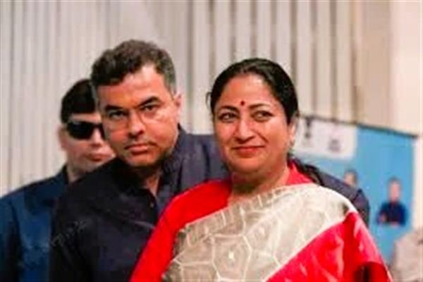 Delhi CM Rekha Gupta with Water Minister Parvesh Verma
